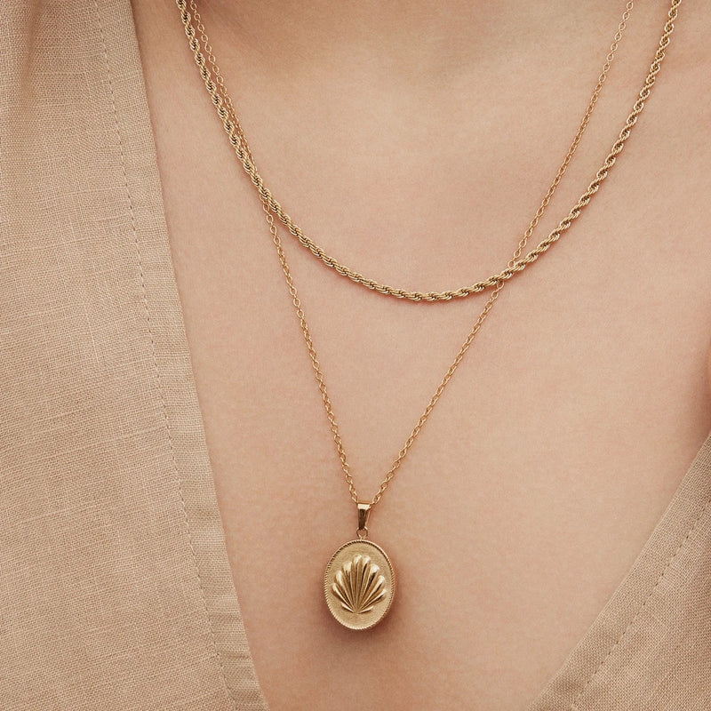 Gold plated necklace - Seaside
