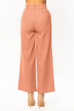 Pantalon légèrement évasé pied de poule - Cinnamon